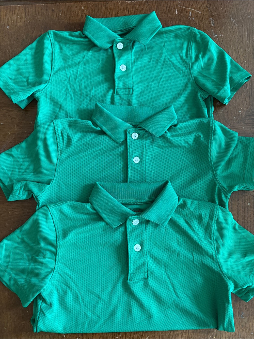 Cat & Jack Green Short Sleeve Performance Uniform Polo Shirt Size S (6/7)